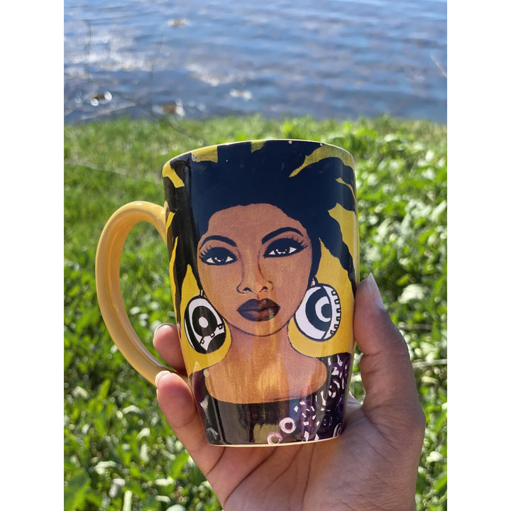 Life on Purpose Ceramic Latte Mug by Sylvia "Gbaby" Cohen
