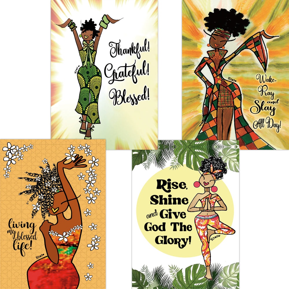 Living My Blessed Life: Assorted African American Boxed Note Card Set by Kiwi McDowell