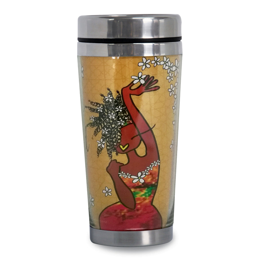 Living My Blessed Life by Kiwi McDowell: African American Travel Mug/Tumbler