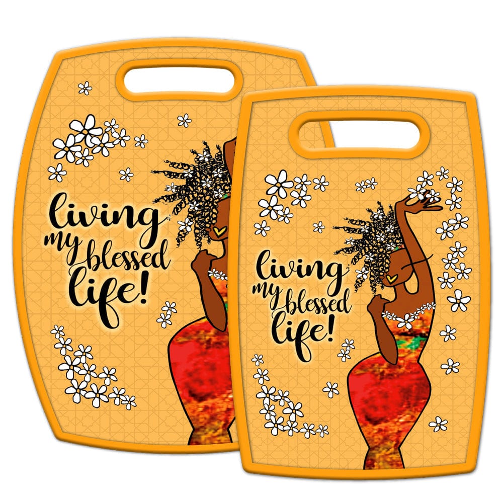 Living My Blessed Life by Kiwi McDowell: African American Cutting Board