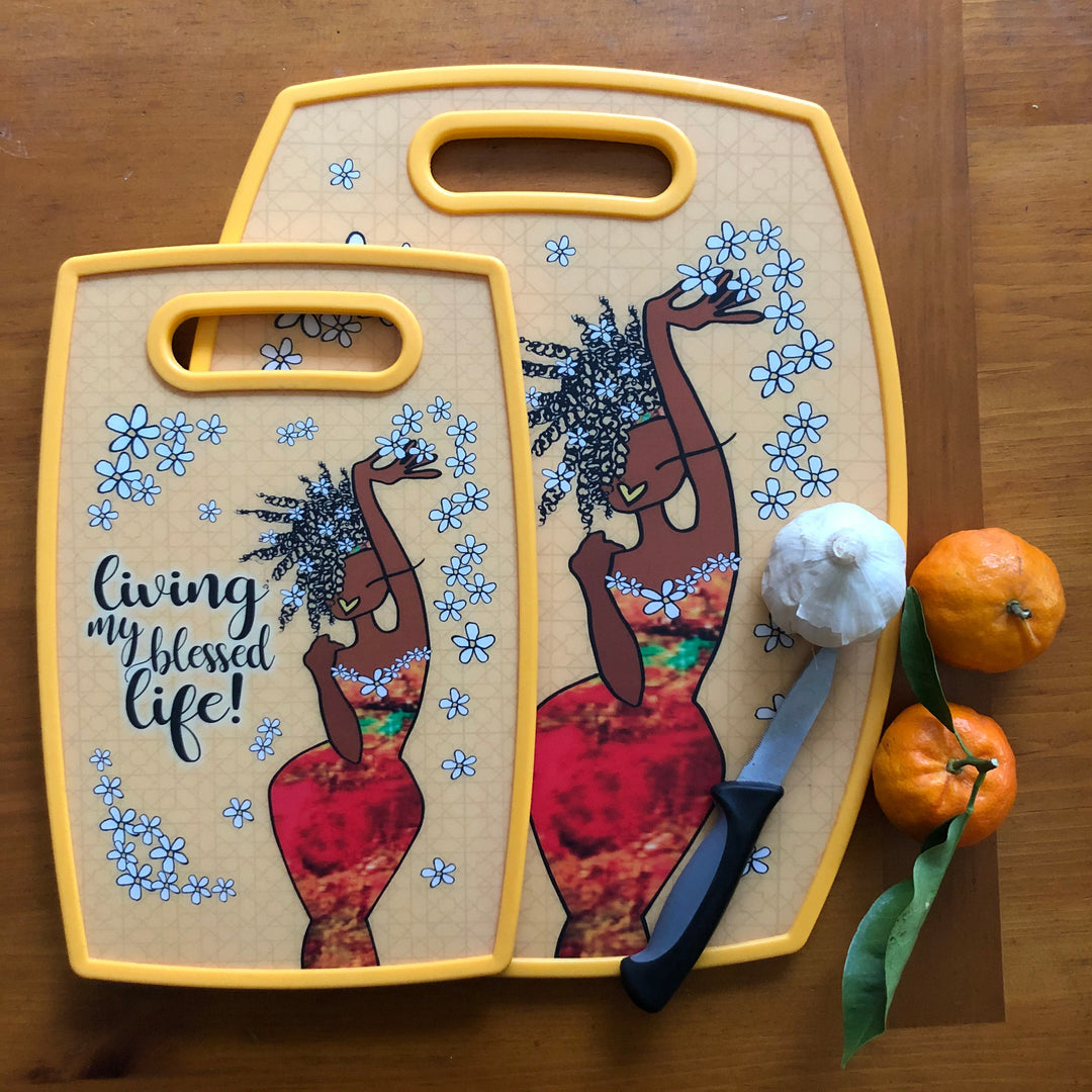 Living My Blessed Life by Kiwi McDowell: African American Cutting Board