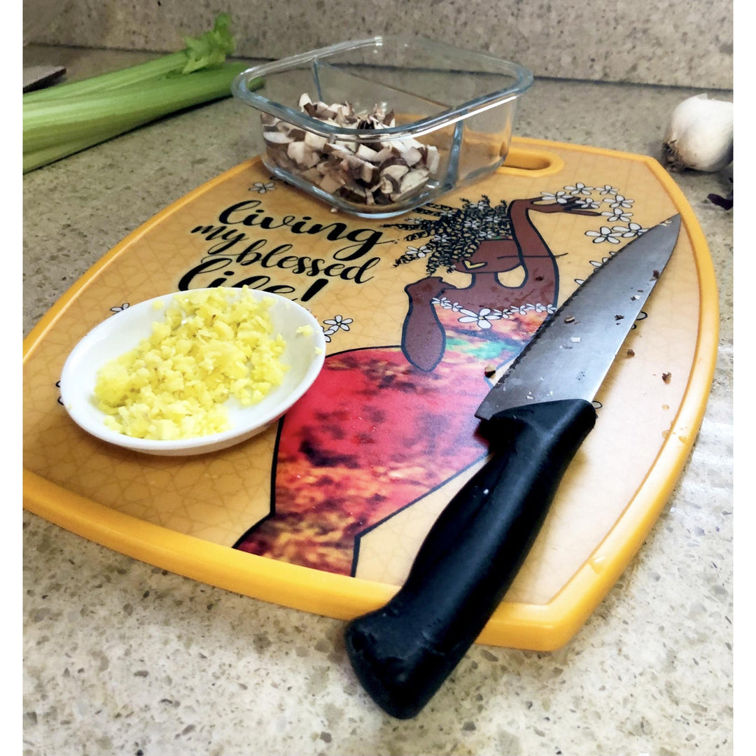 Living My Blessed Life by Kiwi McDowell: African American Cutting Board