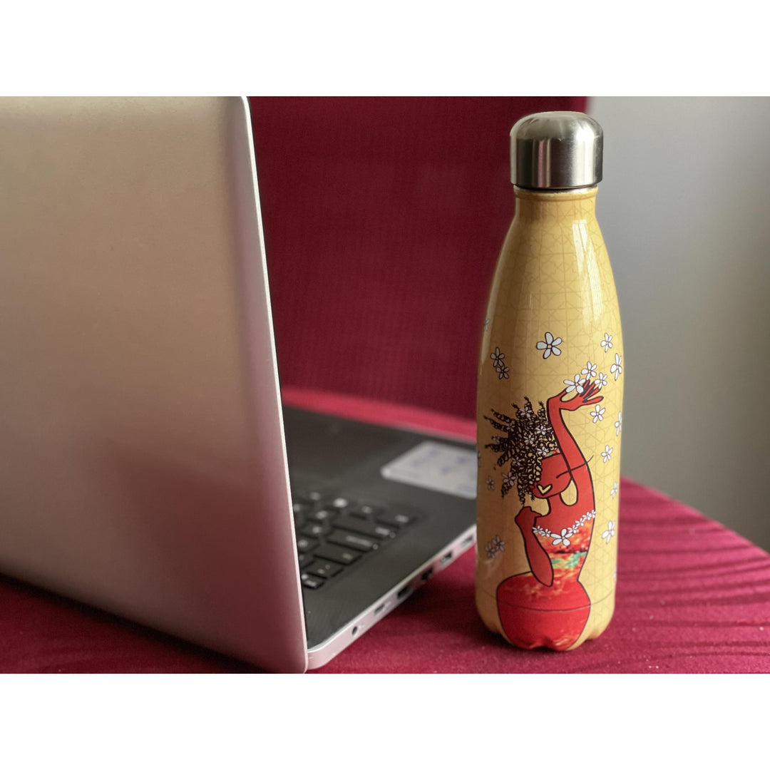 Living My Blessed Life by Kiwi McDowell: African American Stainless Steel Bottle