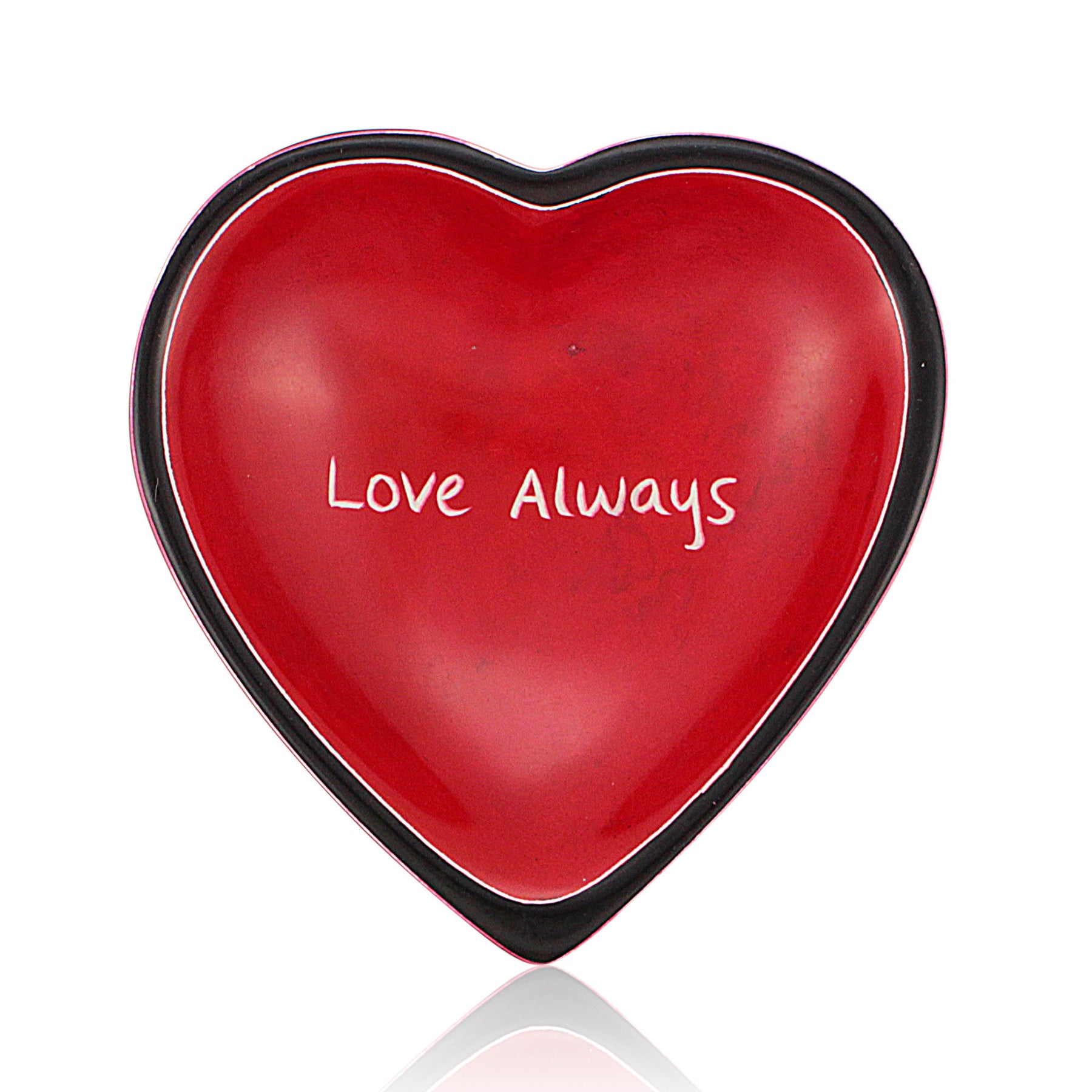 4 of 5: Love Always Heart Shaped Kenyan Soapstone Dish by Venture Imports