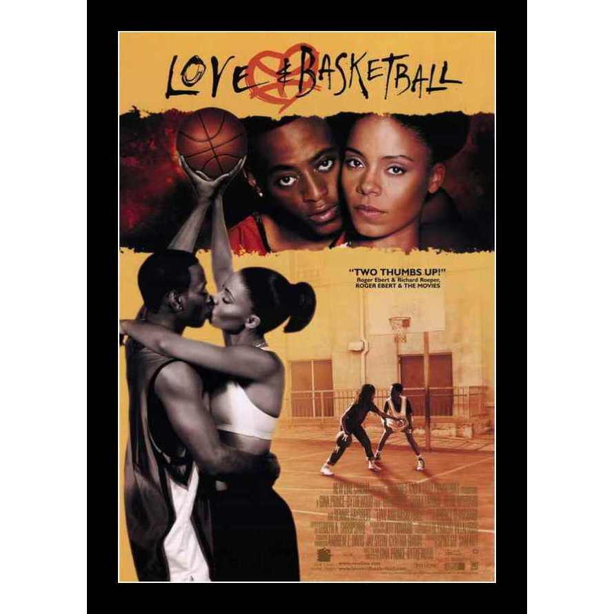 Love and Basketball Movie Poster-Poster-Movie Posters-17x11 inches-Black Frame-The Black Art Depot