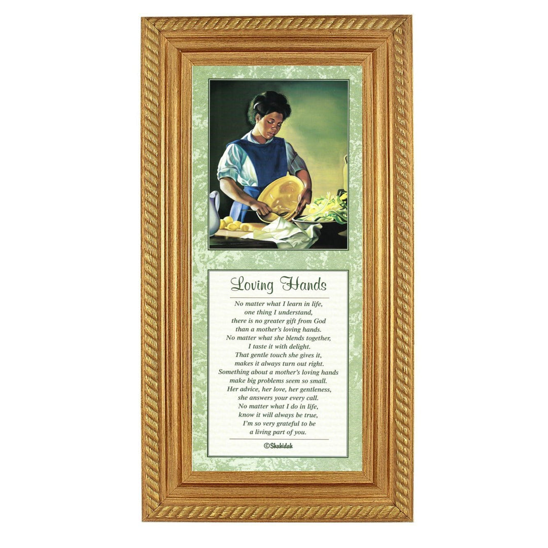 Loving Hands II-Literary Art-Shahidah-20x8 inches-Gold Frame-The Black Art Depot