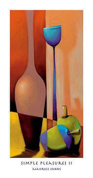 Simple Pleasures II-Art-Maurice Evans-14x26.5 Inches-Unframed-The Black Art Depot