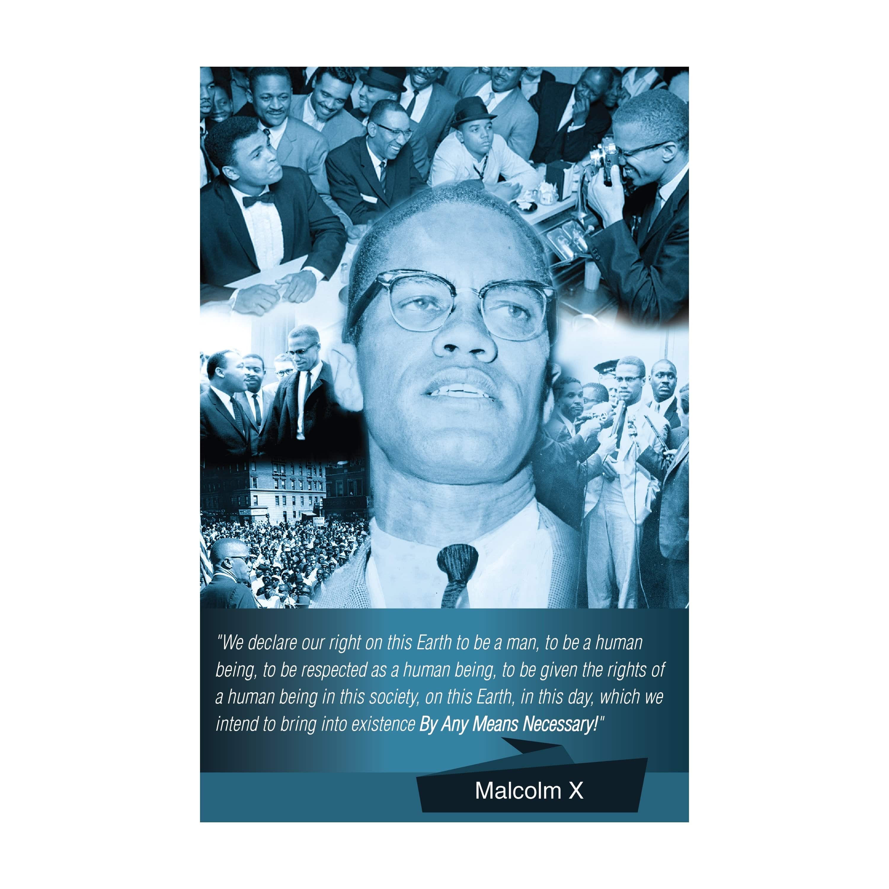 Malcolm X: By Any Means Necessary by Sankofa Designs – The Black