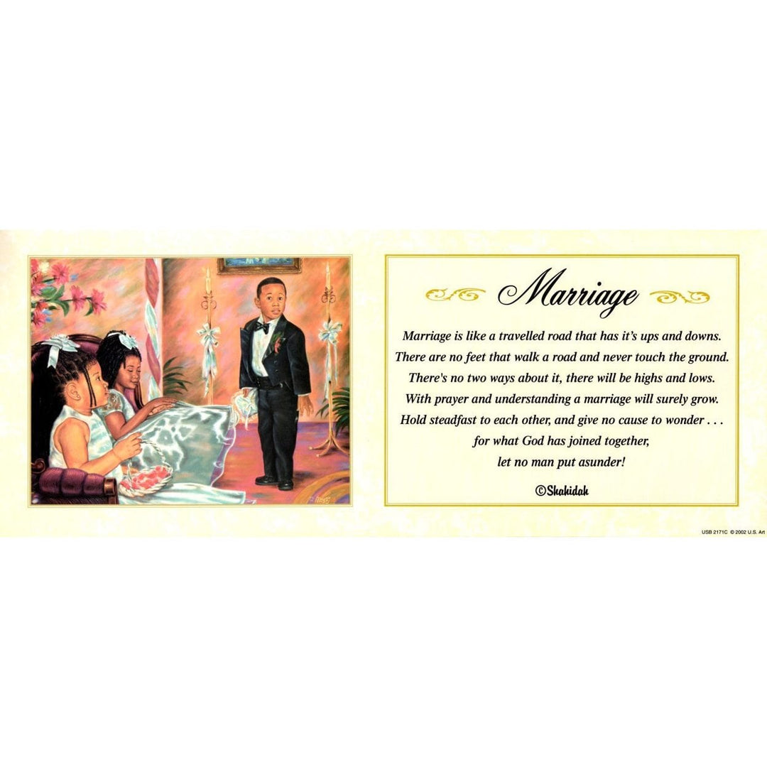 Marriage-Literary Art-Shahidah-8x20 inches-Unframed-The Black Art Depot