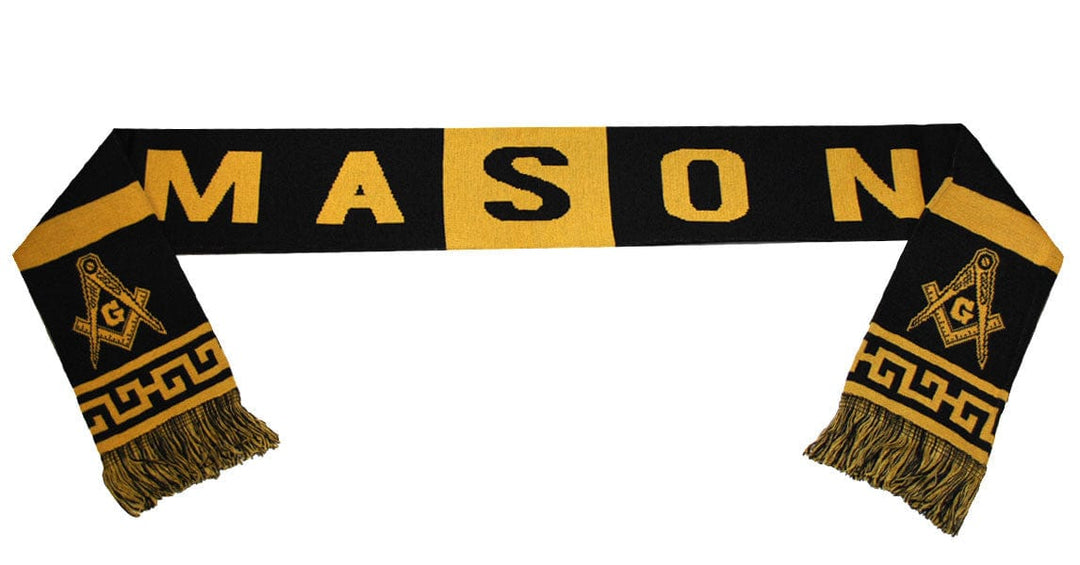 Heavyweight Masonic Scarf: Compass and Square by Big Boy Headgear