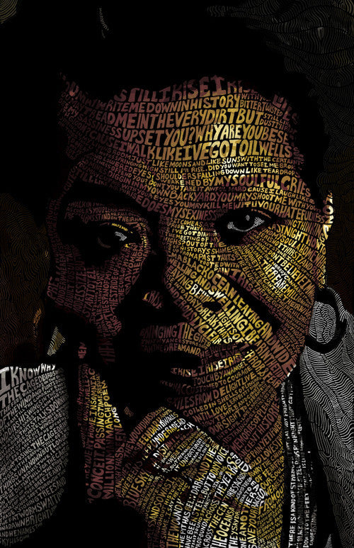 Maya Angelou (Word Art) by Hans Fleurimont