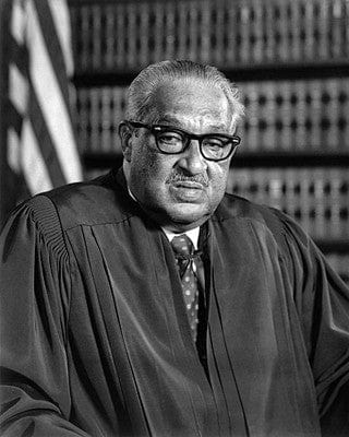 Supreme Court Justice Thurgood Marshall in 1976 by McMahan Photo Archive