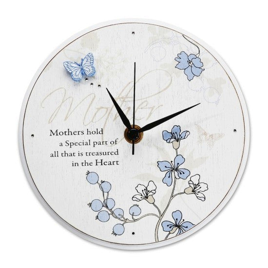 Mother Round Clock: Mark My Words Collection by Pavilion Gifts