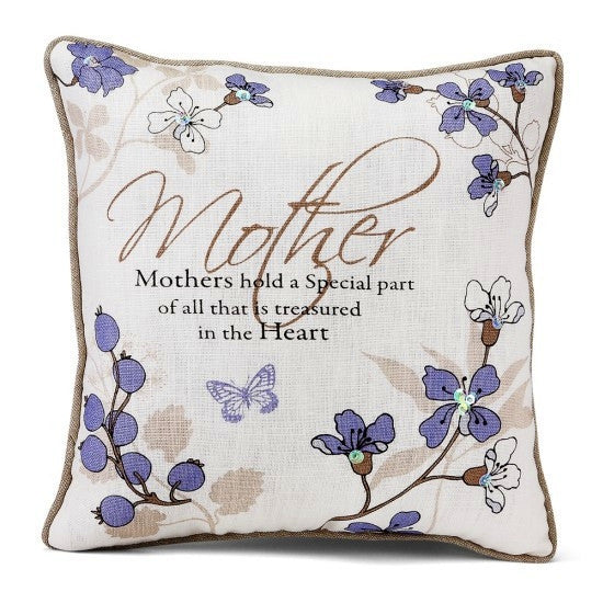 Mother Throw Pillow: Mark My Words Collection by Pavilion Gifts