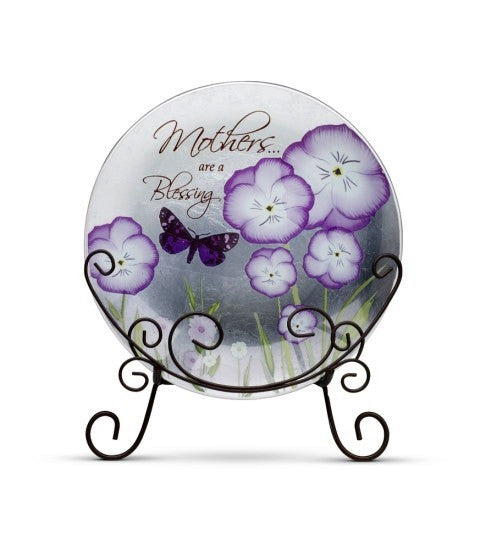 Mothers are a Blessing Plate with Stand: Bonita Collection by Pavilion Gifts