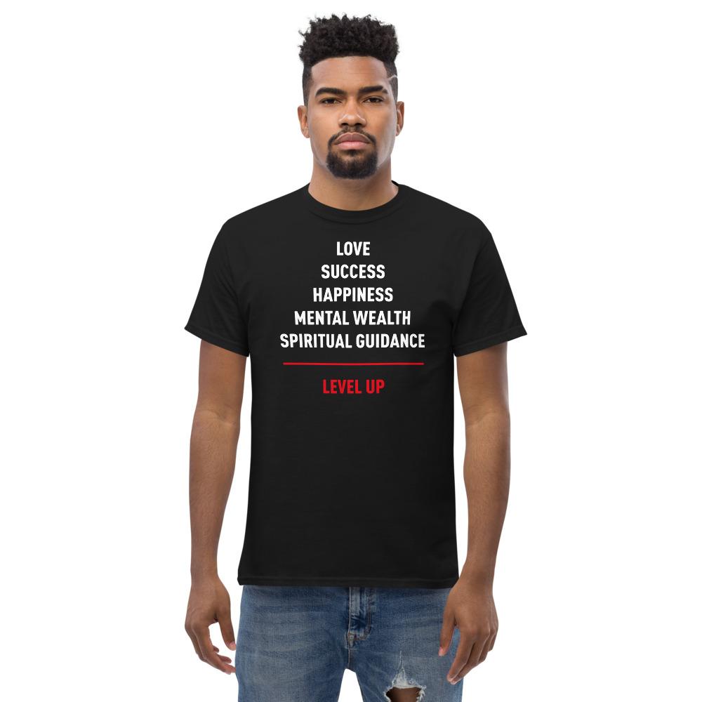 Level Up: The Important Things Short Sleeved Unisex T-Shirt (Black) by RBG Forever