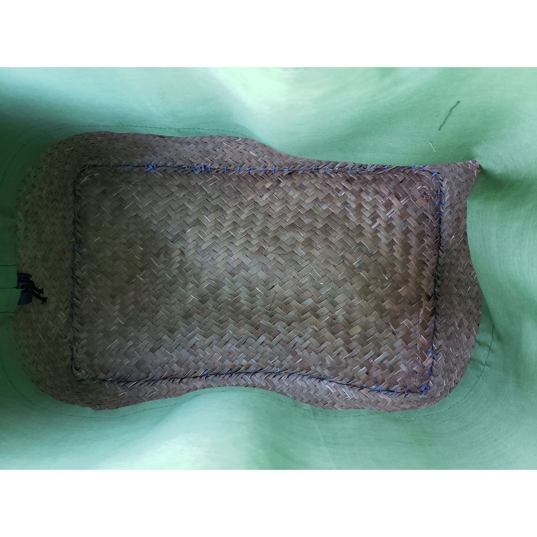 Mirana: Authentic Hand Made Multicolor Madagascar Raffia Hand Bag (Light Green Multicolor - Interior)