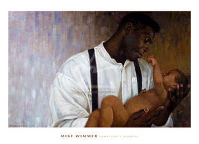 Tommorow's Promise-Art-Mike Wimmer-36x26 Inches-Unframed-The Black Art Depot