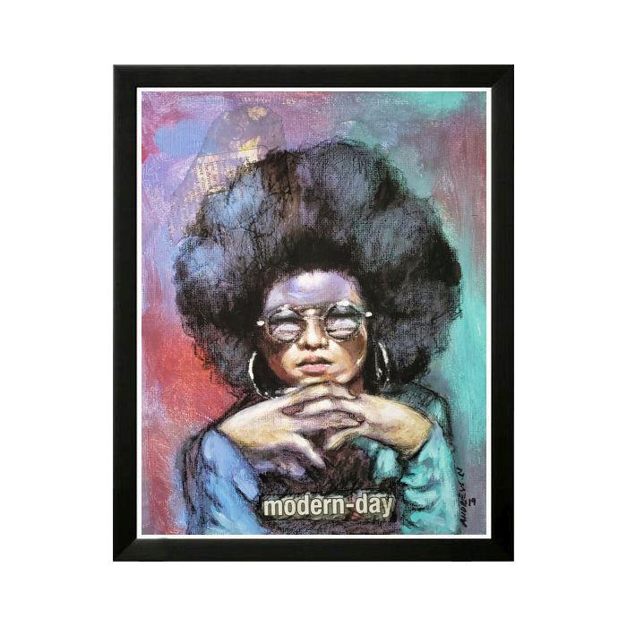Modern Day Woman by Andrew Nichols (Black Frame)