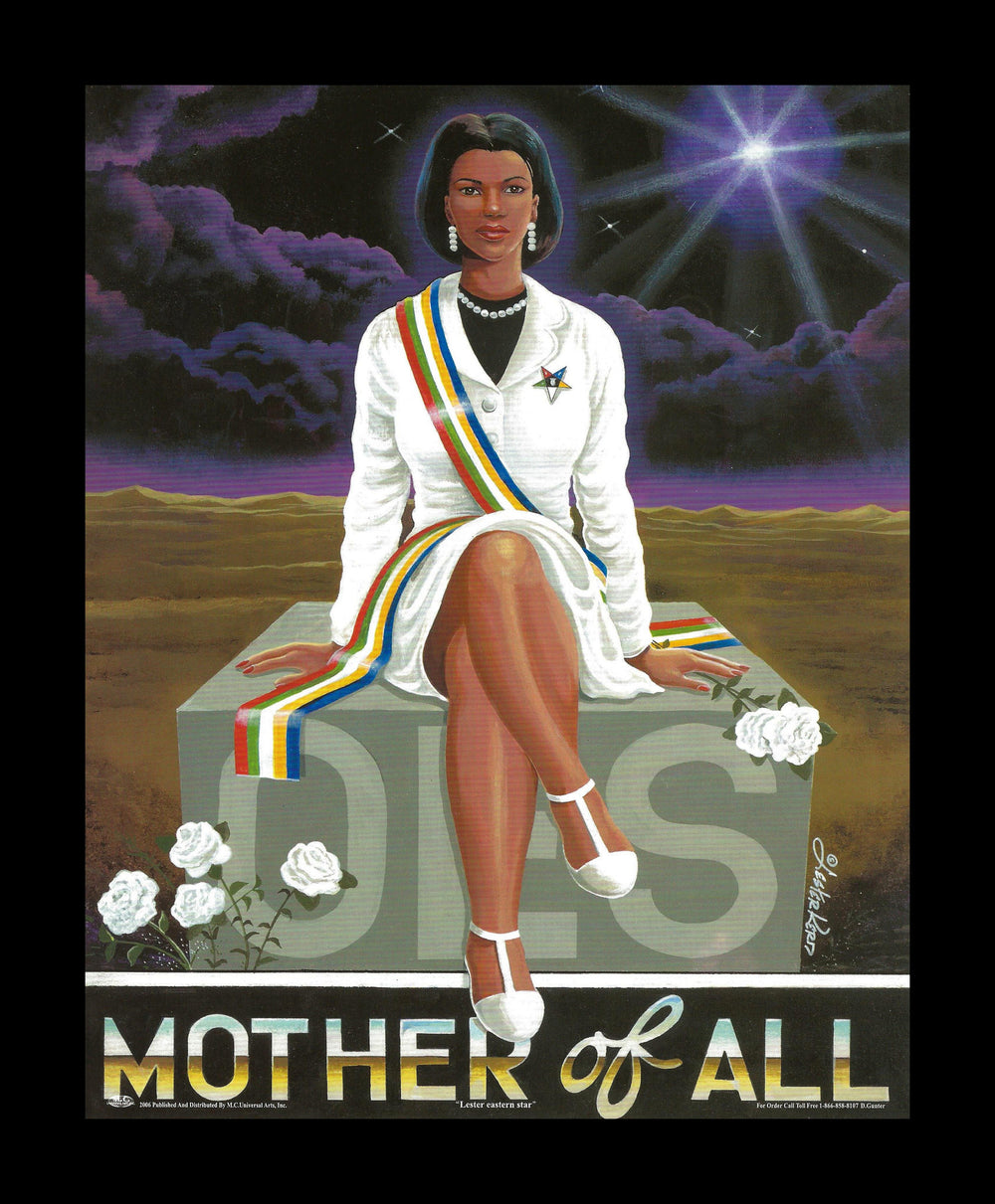 Mother of All: Order of the Eastern Star by Lester Kern (Black Frame)