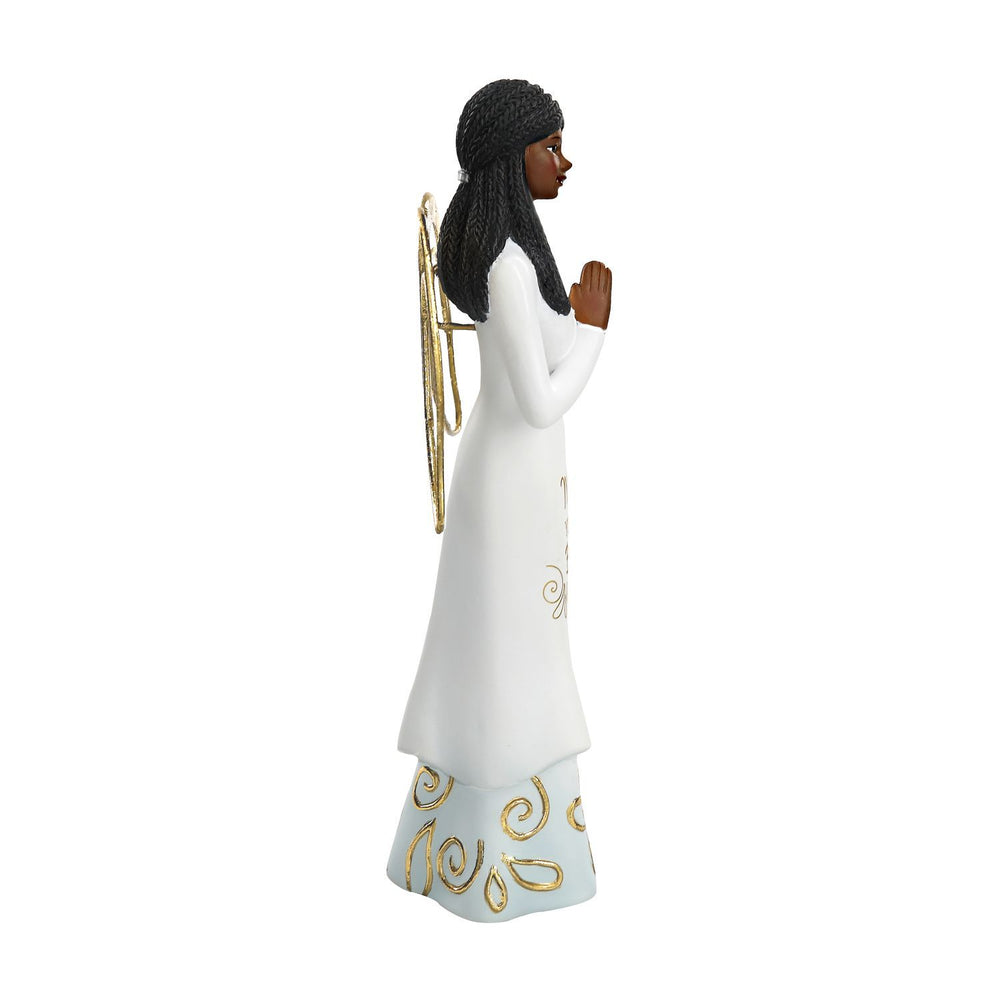 Mother, You Are a Blessing by Amylee Weeks: African American Angel Figurine (Side)