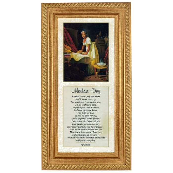 Mother's Day-Literary Art-Shahidah-20x8 inches-Gold Frame-The Black Art Depot