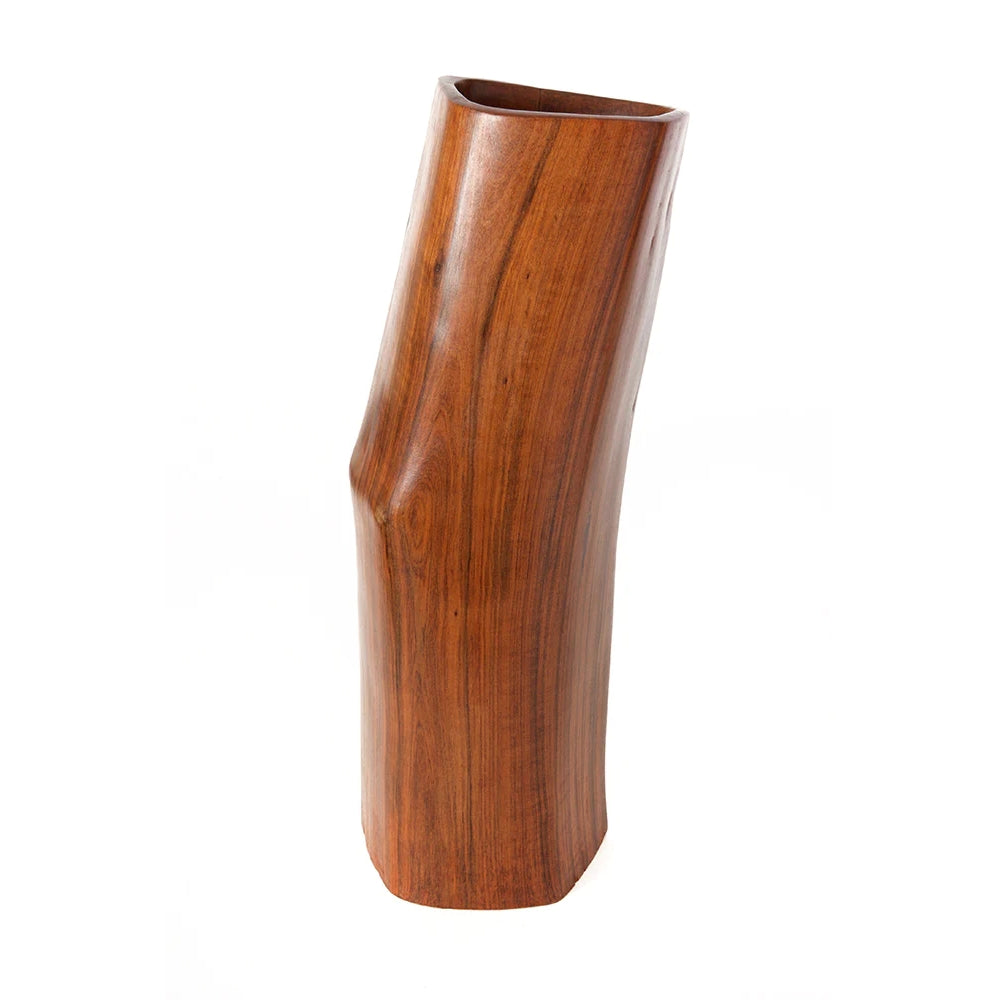 2 of 4: Moyo: Authentic Hand Carved African Sandalwood Heart Vase