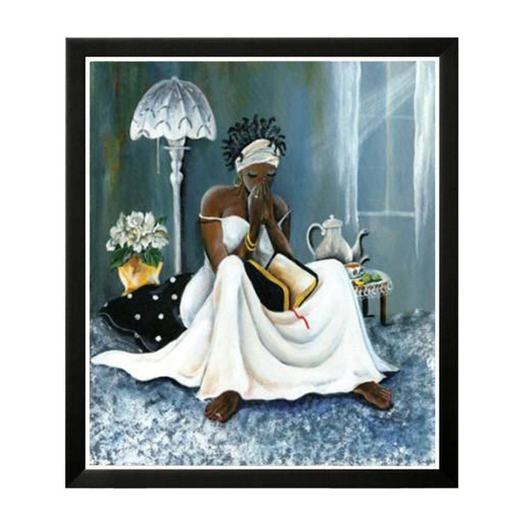 My Cup Runneth Over-Art-Annie Lee-26x21 inches-Black Frame-The Black Art Depot