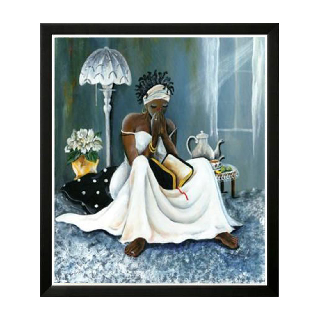 2 of 4: My Cup Runneth Over-Art-Annie Lee-26x21 inches-Black Frame-The Black Art Depot