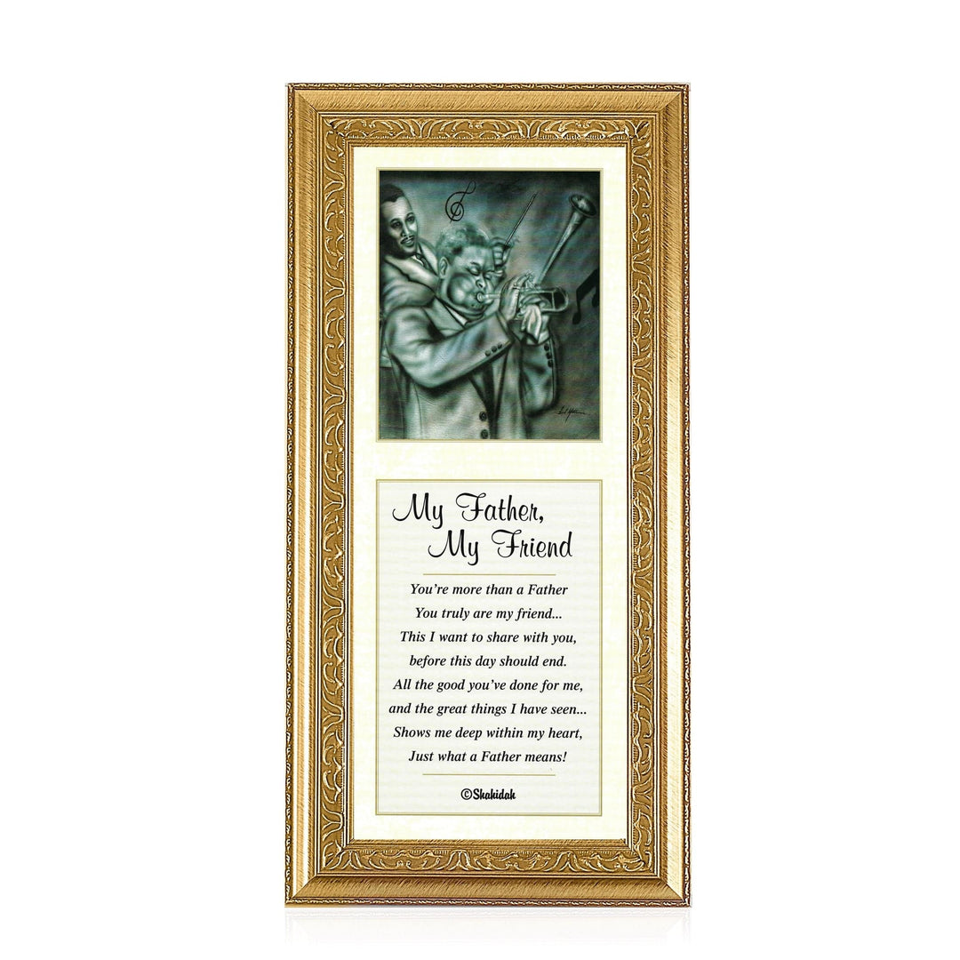 My Father, My Friend by Fred Mathews and Shahidah (Gold Frame)