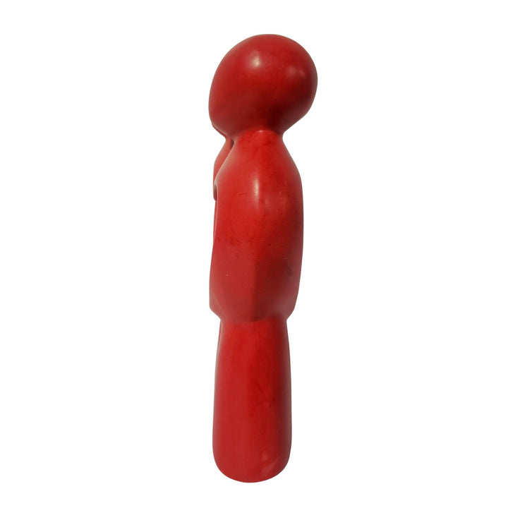 My Forever Love: Authentic Hand Carved African Soapstone Sculpture (Red)
