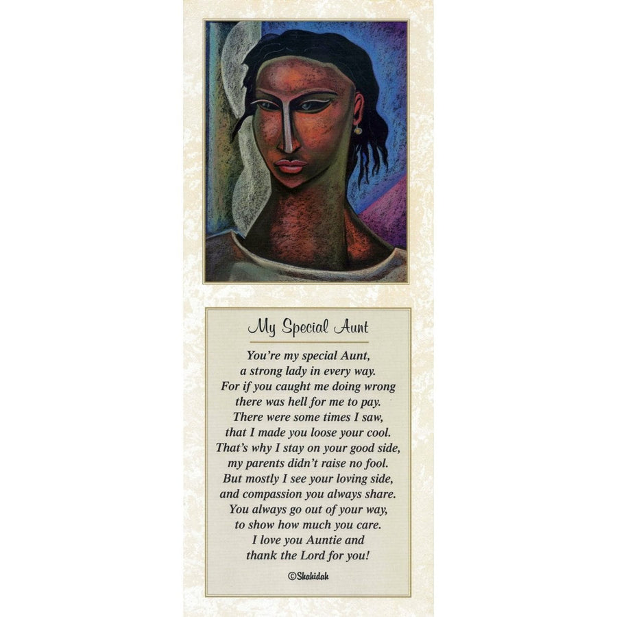 My Special Aunt-Literary Art-Shahidah-20x8 inches-Unframed-The Black Art Depot