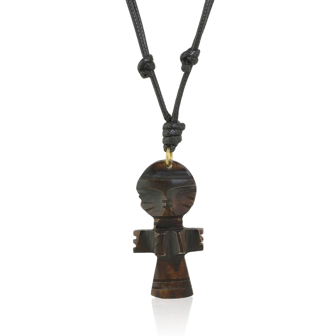 Akuaba: Authentic African Cow Bone Pendant Necklace