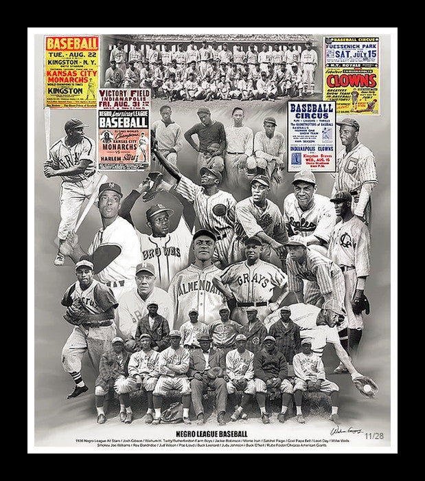 Negro League Baseball Legends by Wishum Gregory (Framed)