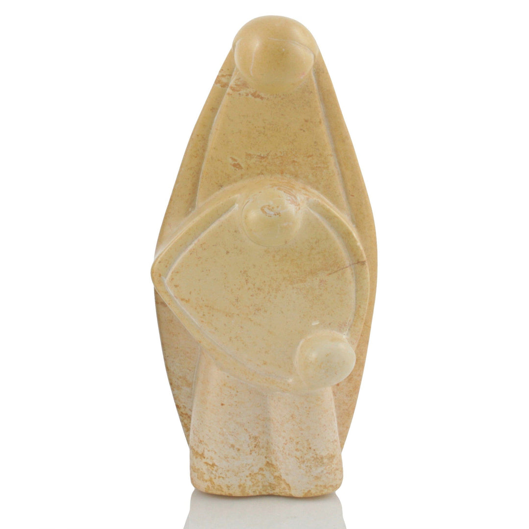 Hand Made Kenyan Nested Nativity Soapstone Piece (Natural)