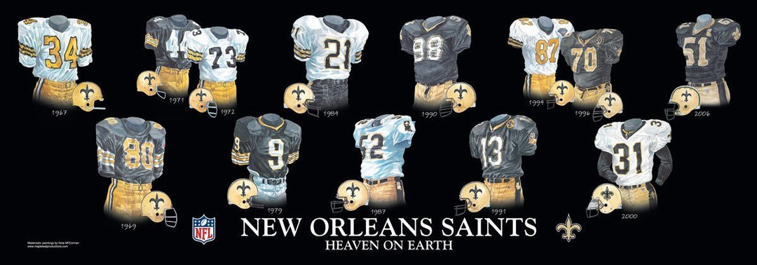 New Orleans Saints: Heaven on Earth Poster by Nola McConnan 