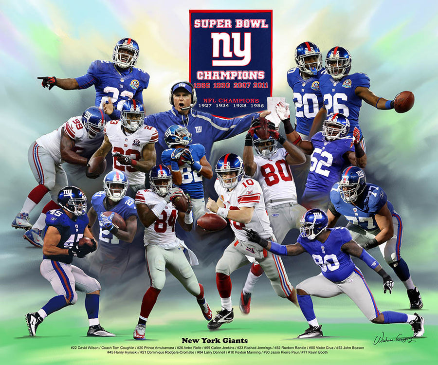 New York Giants (2014 Version) by Wishum Gregory