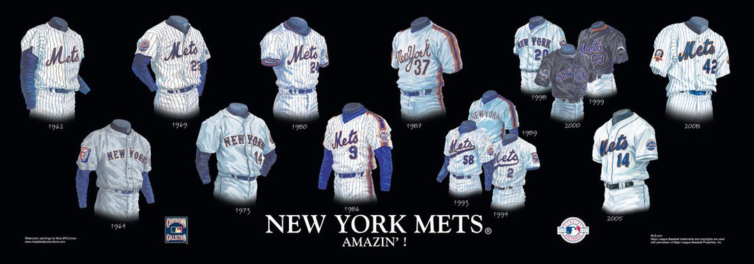 New York Mets: Amazin'! Poster by Nola McConnan and William Band – The  Black Art Depot