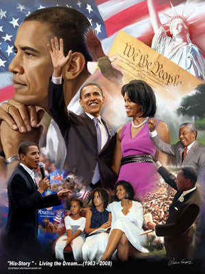 1 of 3: His-Story: Living the Dream (Barack Obama) by Wishum Gregory