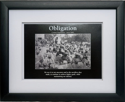Obligation-Framed Art-D' Azi Productions-8x10 inches-Black Frame-The Black Art Depot
