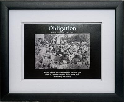 Obligation-Framed Art-D' Azi Productions-8x10 inches-Black Frame-The Black Art Depot
