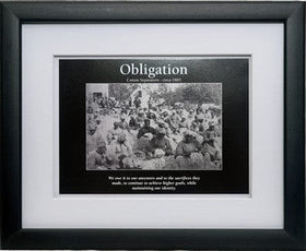 Obligation-Framed Art-D' Azi Productions-8x10 inches-Black Frame-The Black Art Depot
