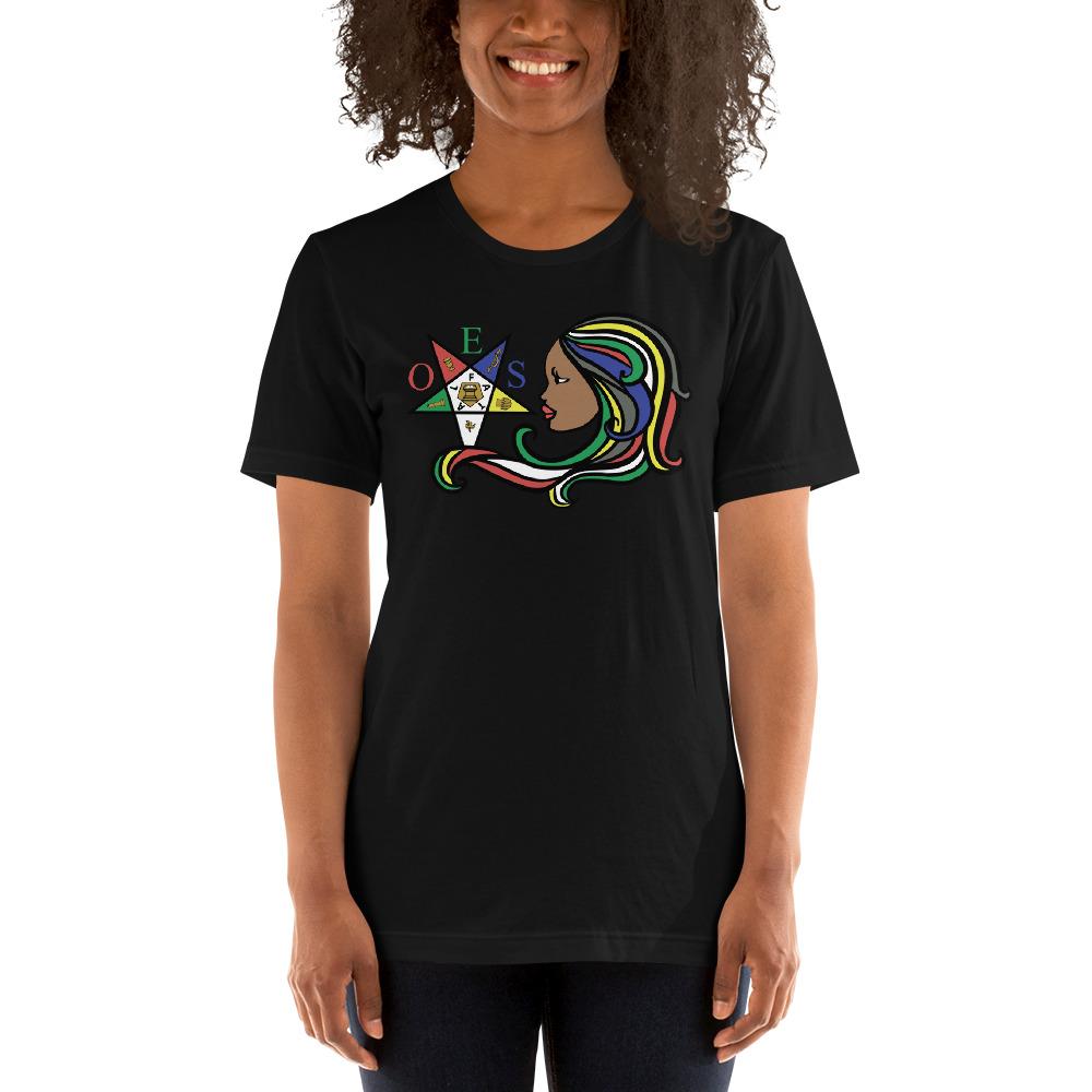 Our Guiding Star: Order of the Eastern Star Unisex Short Sleeved T-Shirt (Black)