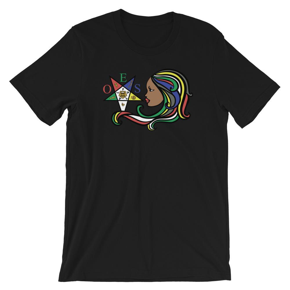 10 of 12: Our Guiding Star: Order of the Eastern Star Unisex Short Sleeved T-Shirt (Black)