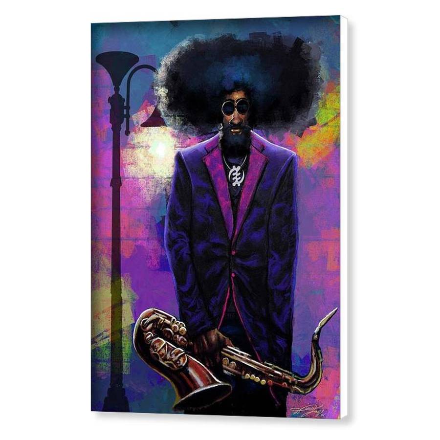 Old Man Sax by Dion Pollard (Canvas)