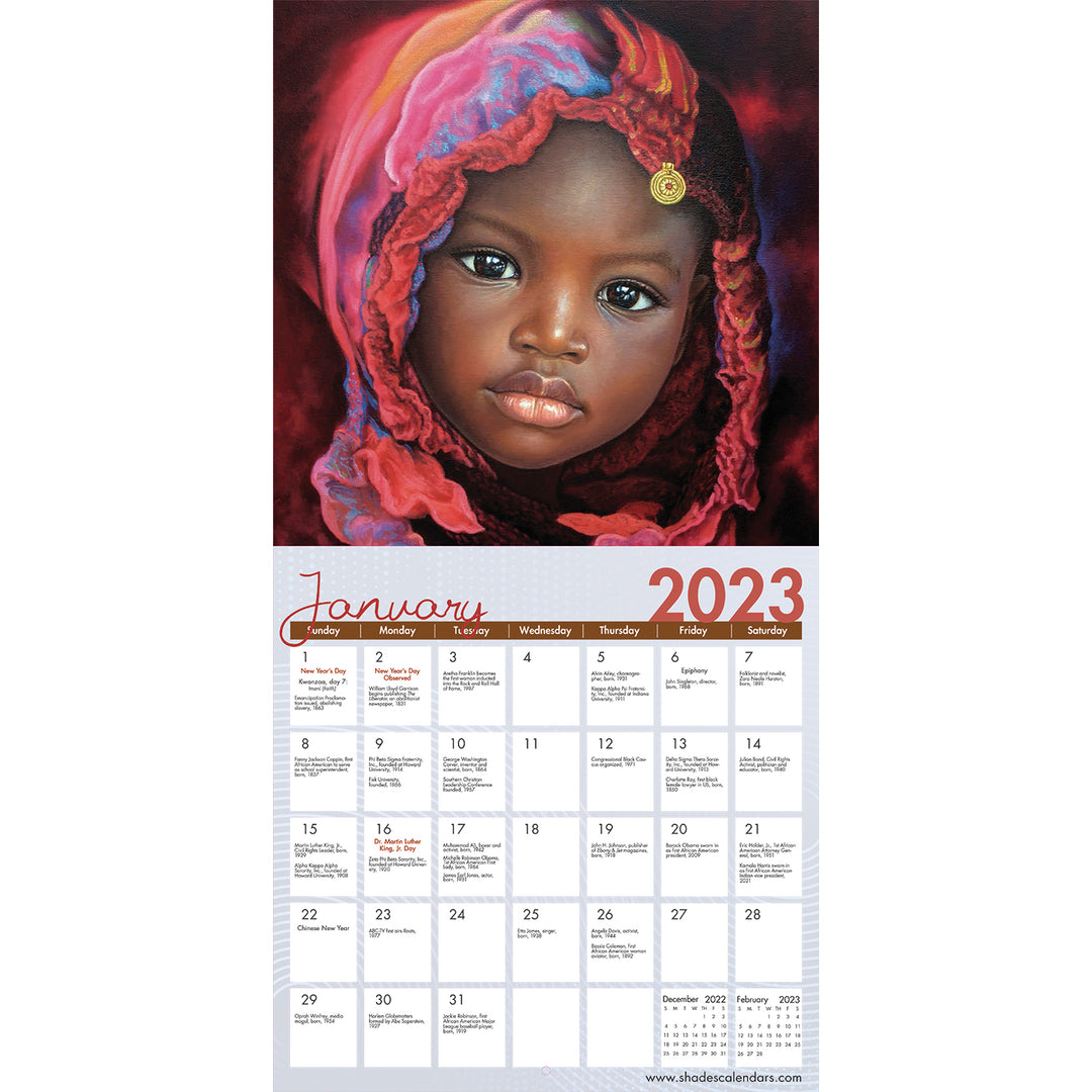 Our Children, Our Hope: The Art of Dora Alis 2023 Wall Calendar (Inside - January 2023)