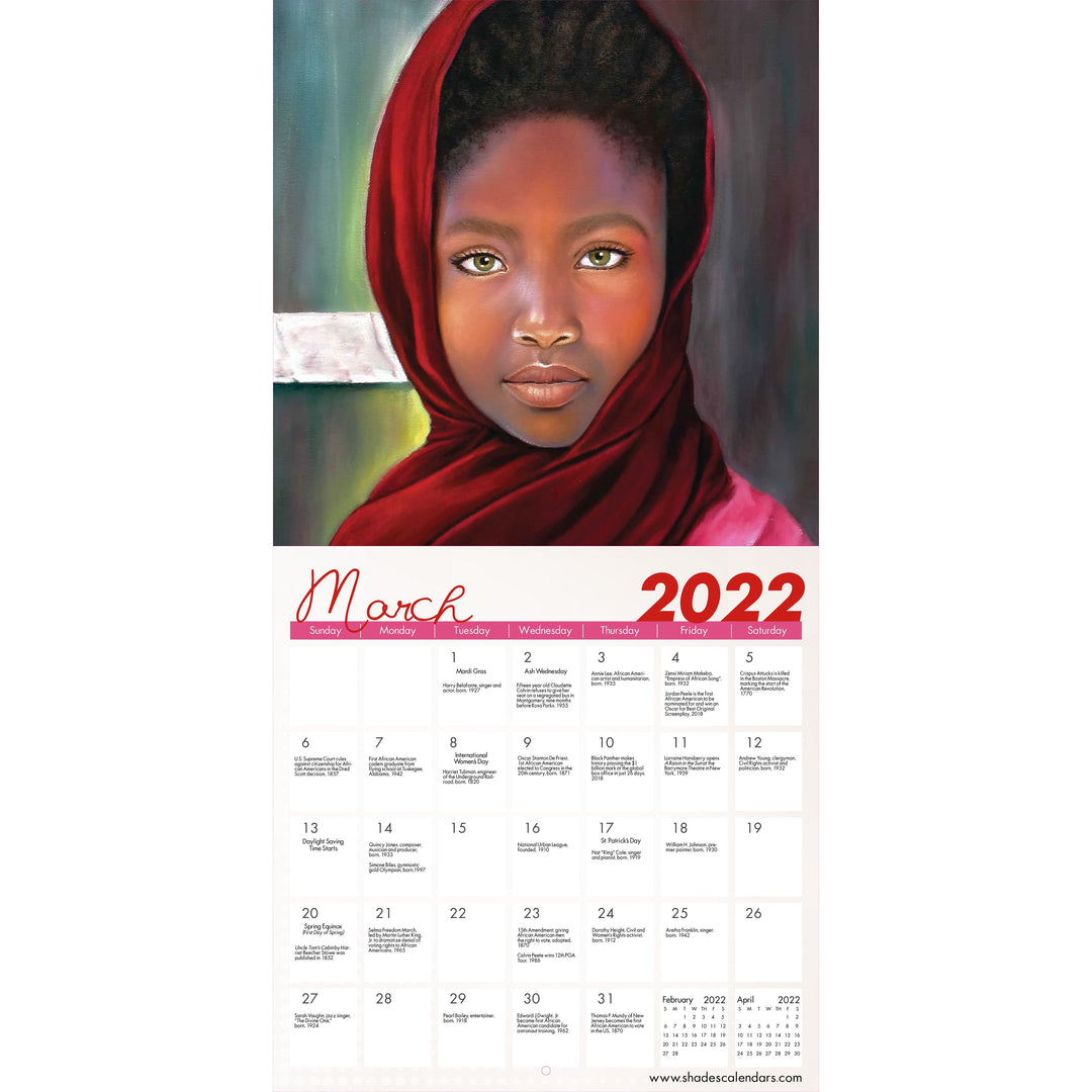 Our Children, Our Hope by Dora Alis: 2022 African American Calendar (Interior)