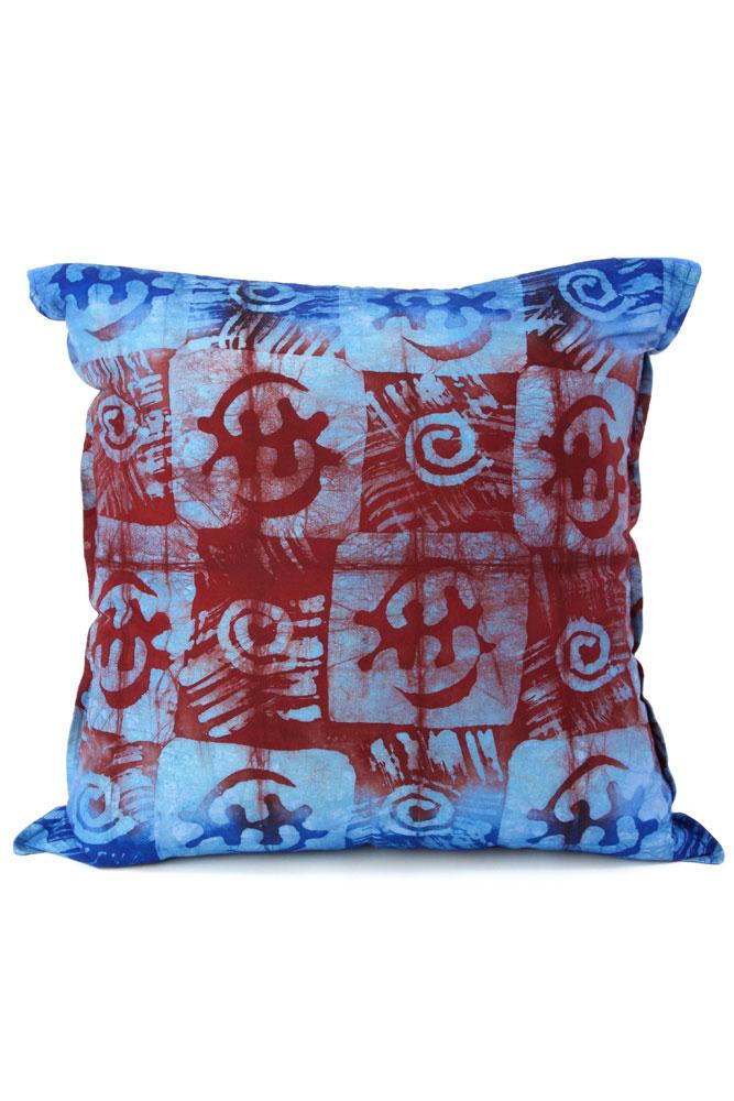 2 of 5: Authentic African Gye Nyame Adinkra Pillow Cover with Pillow