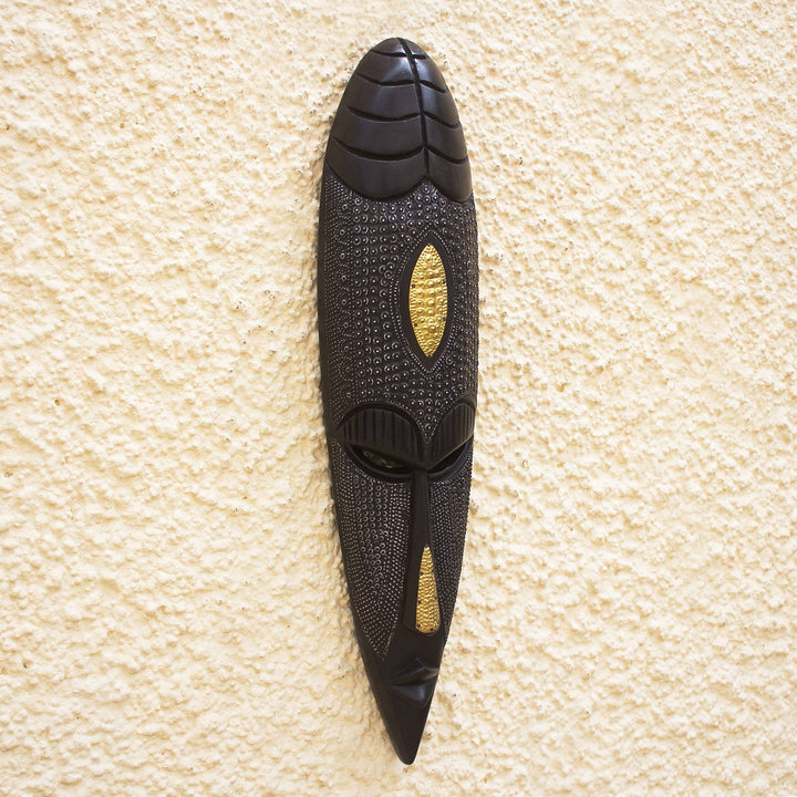 Strength in Unity: Authentic Hand Made African Mask by Victor Dushie