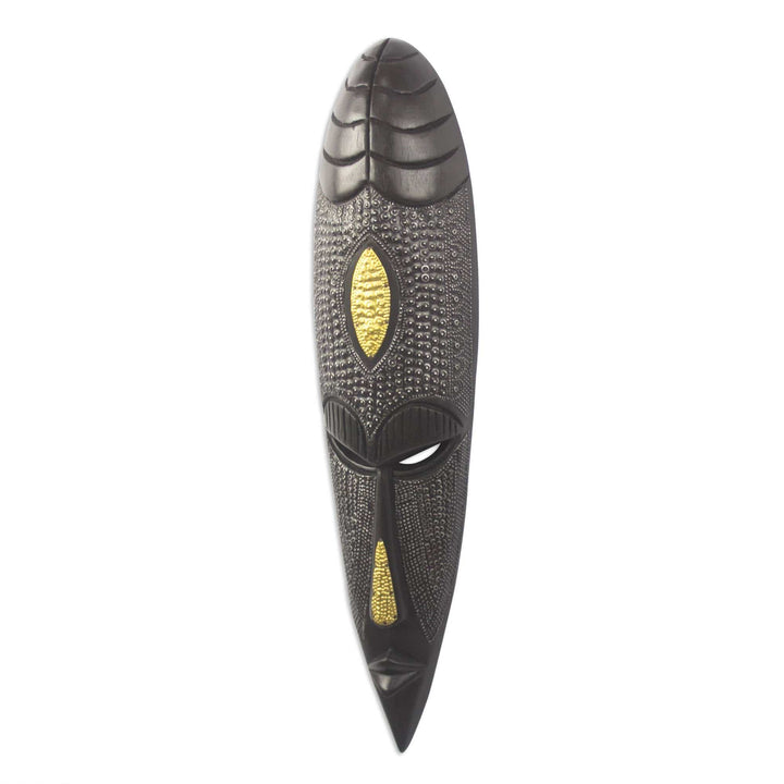Strength in Unity: Authentic Hand Made African Mask by Victor Dushie